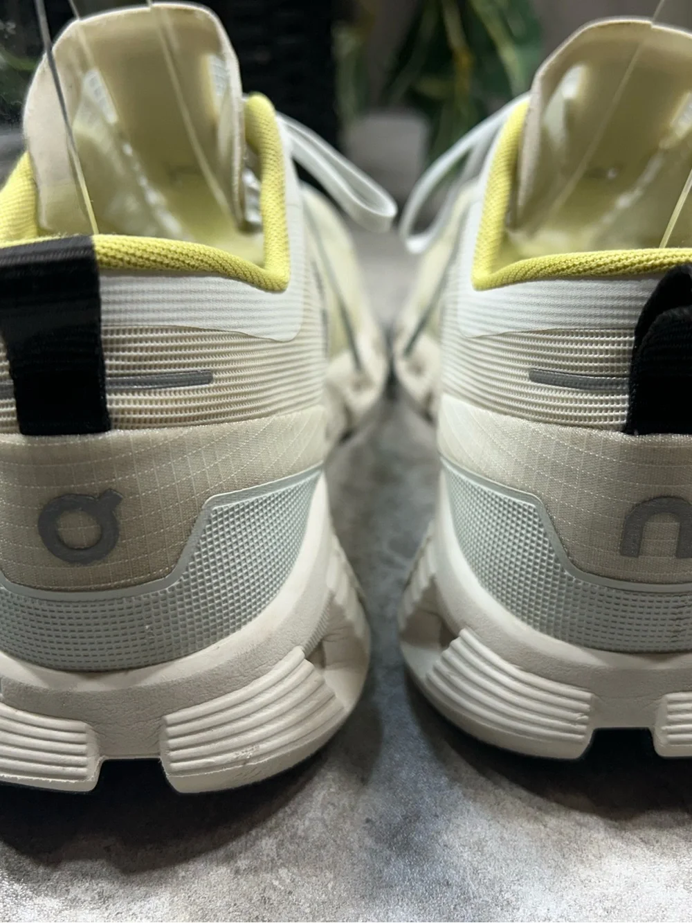 On Running Running Cloudnova Womens Size  8 Running Shoes - White & Lemon